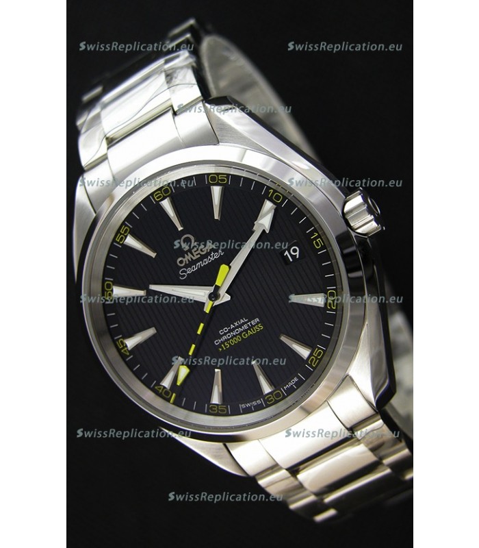 Omega Master Co-Axial Aqua Terra 15,000 Gauss Black Dial 1:1 Mirror Replica