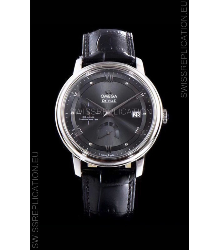 Omega De Ville Prestige Power Reserve 904L Steel 1:1 Mirror Swiss Watch Grey dial
