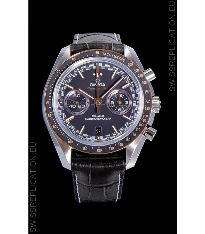 Omega Speedmaster Racing Co-Axial Master Chronograph Swiss Watch in Two Tone Bezel