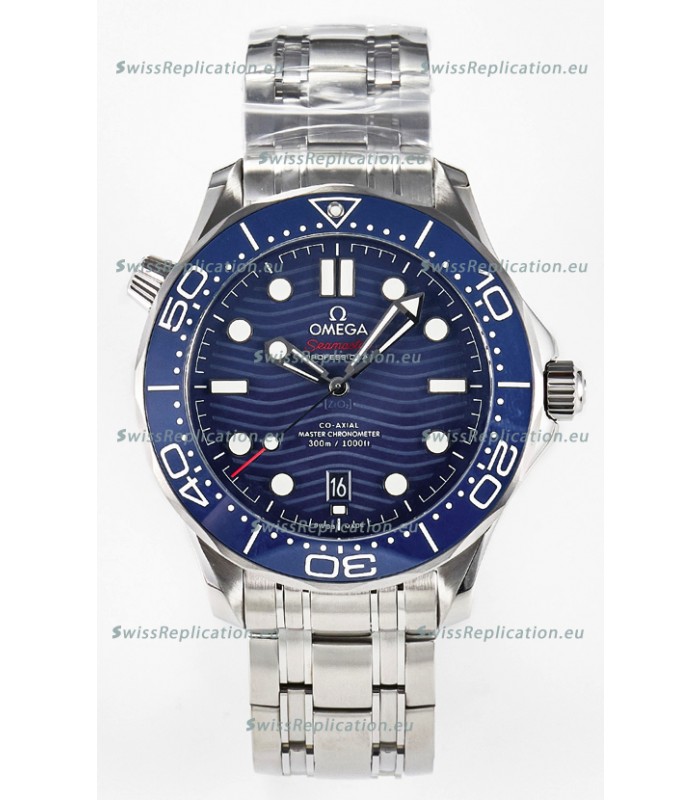 Omega Seamaster Super Clone 300M Master Chronometer Blue Swiss 904L Steel Watch