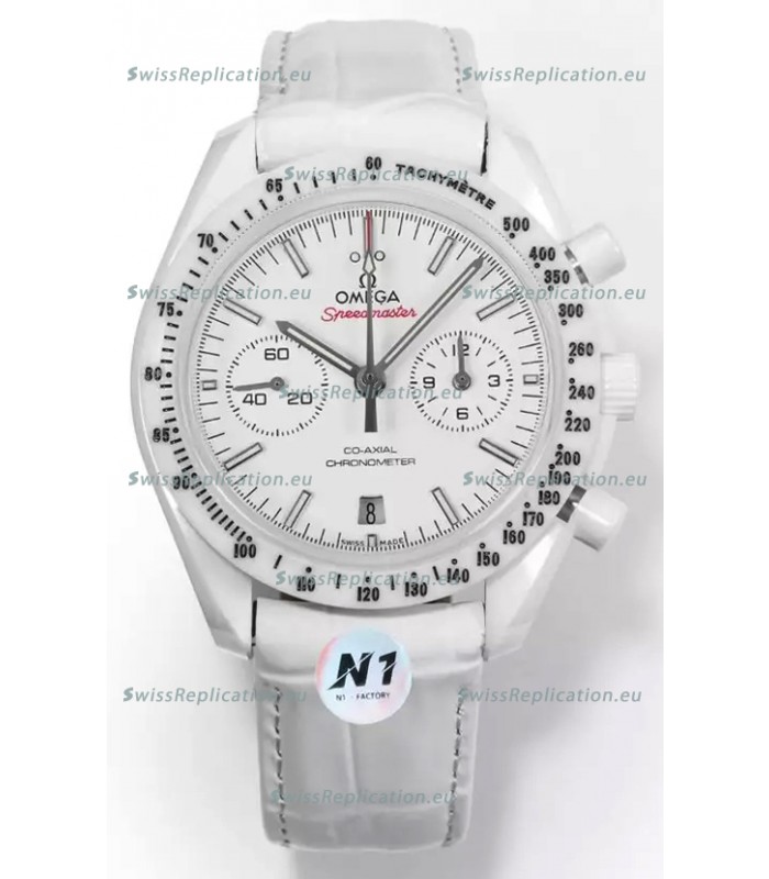 Omega Speedmaster Super Clone White Side of the Moon Ceramic Casing Watch 