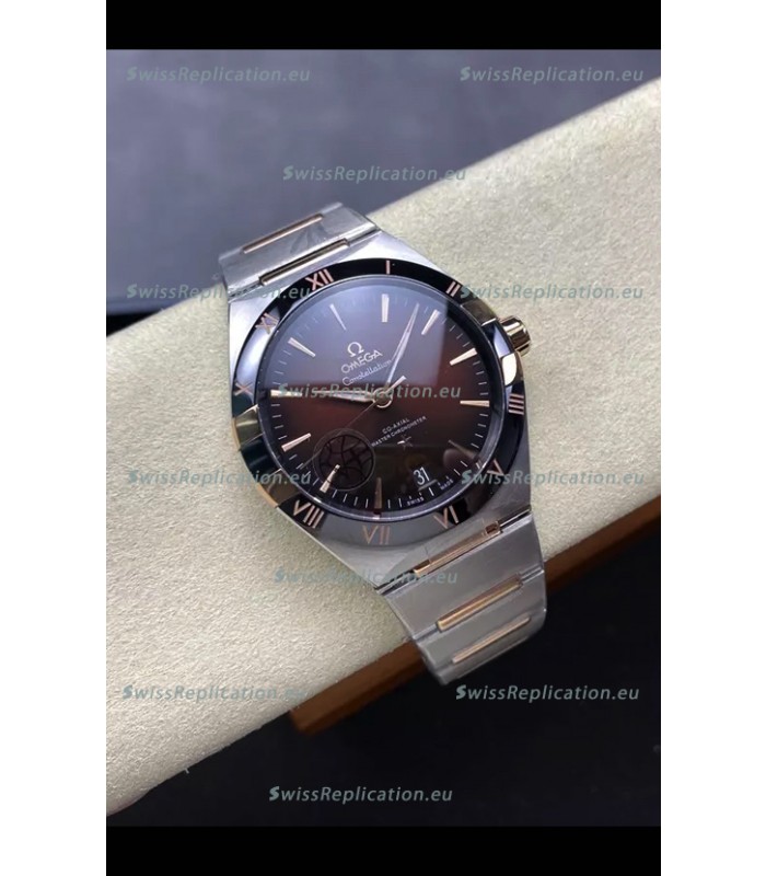 Omega Super Clone Co-Axial Constellation Stainless Brown Dial Replica Watch