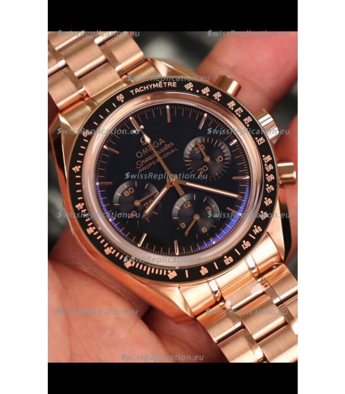 Omega Speedmaster Professional Moonwatch Rose Gold Swiss Replica