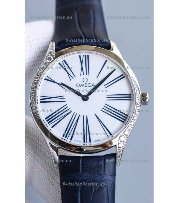 Omega De Ville Tresor Edition Swiss Quartz Watch 36MM Steel Casing White Dial