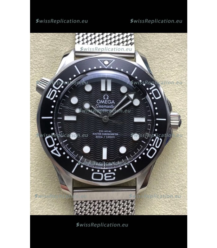 Omega Seamaster Super Clone 300M Master Chronometer Black Swiss 904L Steel Watch