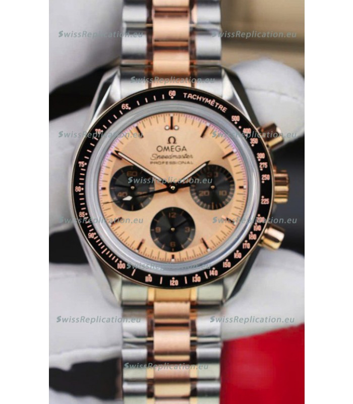 Omega Speedmaster Professional Moonwatch Two Tone Sedna Gold Swiss Replica Watch