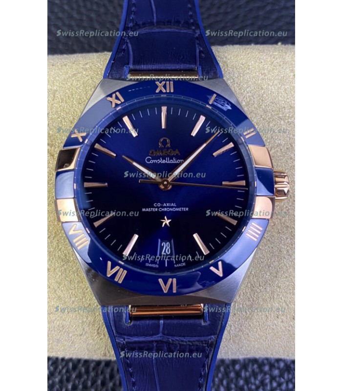 Omega Co-Axial Constellation 41MM 904L Steel - Blue Dial 1:1 Mirror Replica Watch