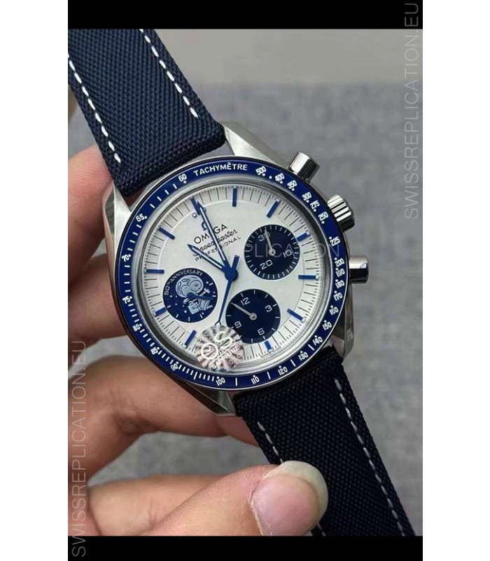 Omega Speedmaster Professional Silver Snoopy 50th Anniversary Limited Edition Swiss Replica Watch