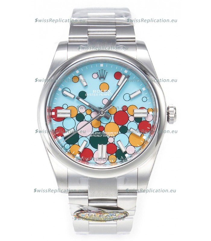 Rolex Oyster Perpetual Super Clone REF# 124300 Celebration Dial in 41MM ETA 3230 Replica Watch 