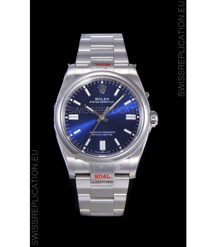 Rolex Oyster Perpetual REF#124300 41MM Cal.3230 Movement Swiss Replica Dark Blue Dial 904L Steel 1:1 Mirror Replica Watch