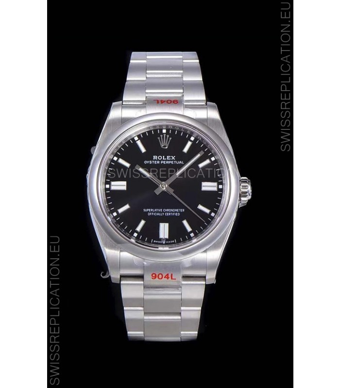 Rolex Oyster Perpetual REF#124300 41MM Cal.3230 Movement Swiss Replica Black Dial 904L Steel 1:1 Mirror Replica Watch