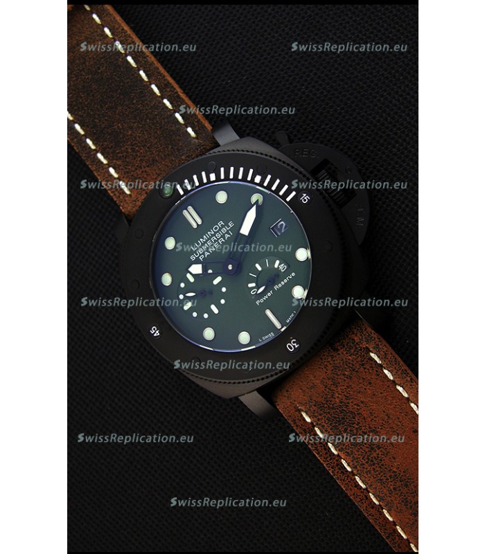 Panerai Luminor Submersible Power Reserve PVD Japanese Replica Watch