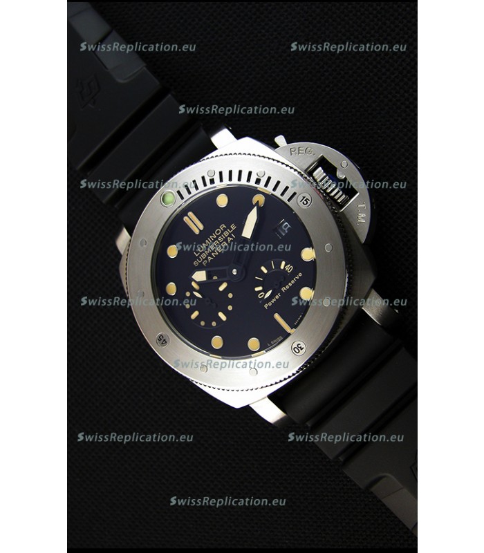 Panerai Luminor Submersible Power Reserve Steel Japanese Replica Watch