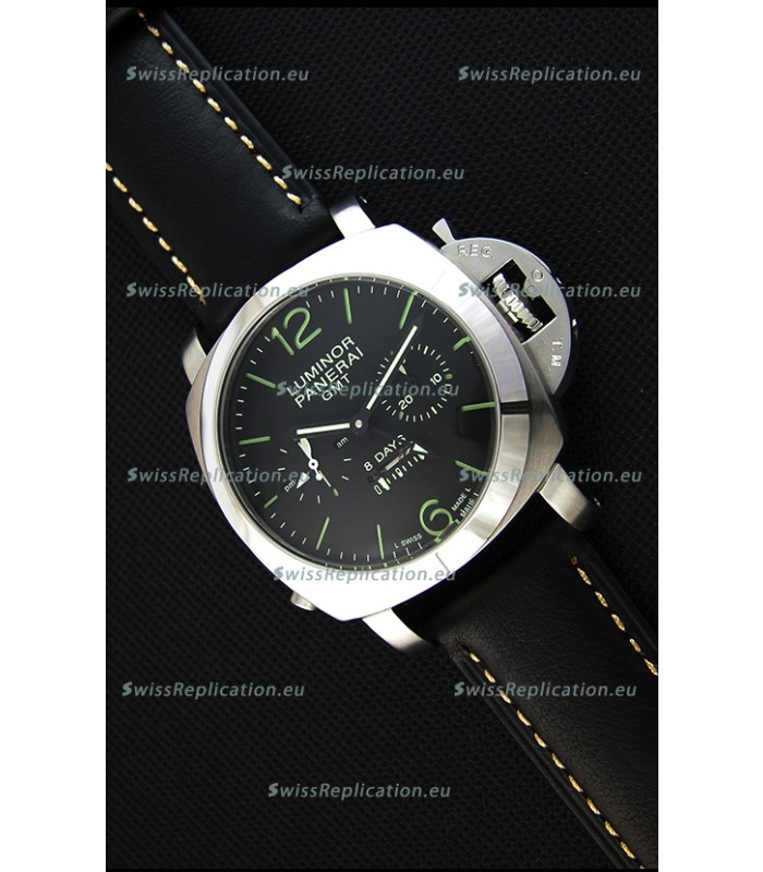 Panerai Luminor GMT 8 Days Power Reserve Japanese Replica Watch 
