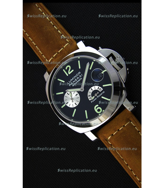 Panerai Luminor Power Reserve Japanese Replica Watch in Steel Case