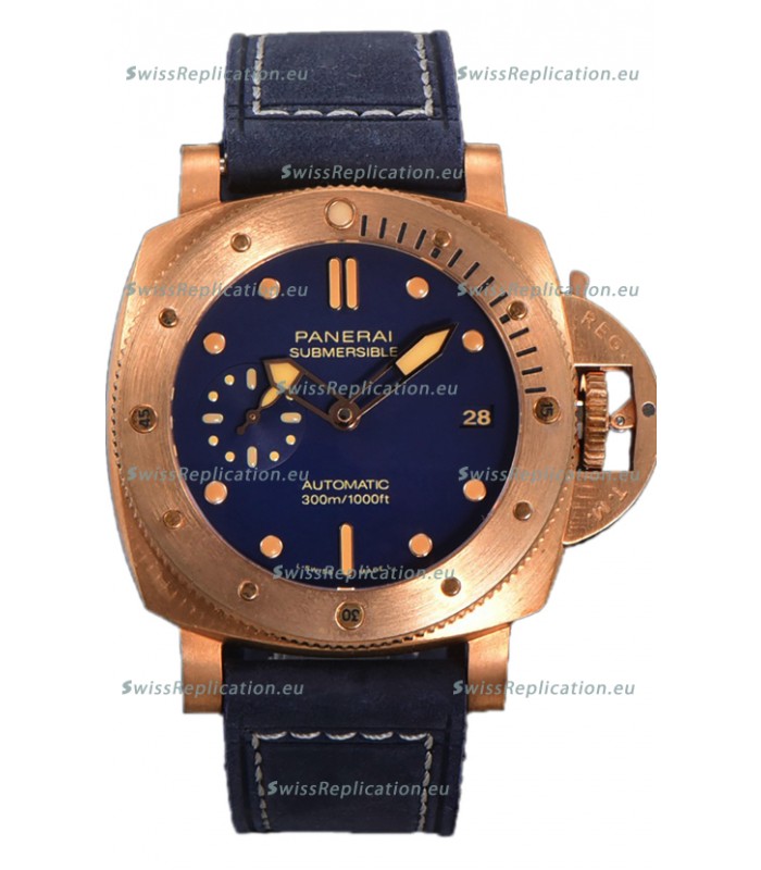 Panerai PAM1074 Submersible Bronzo Blu Abisso 1:1 Mirror Swiss Replica 42MM 