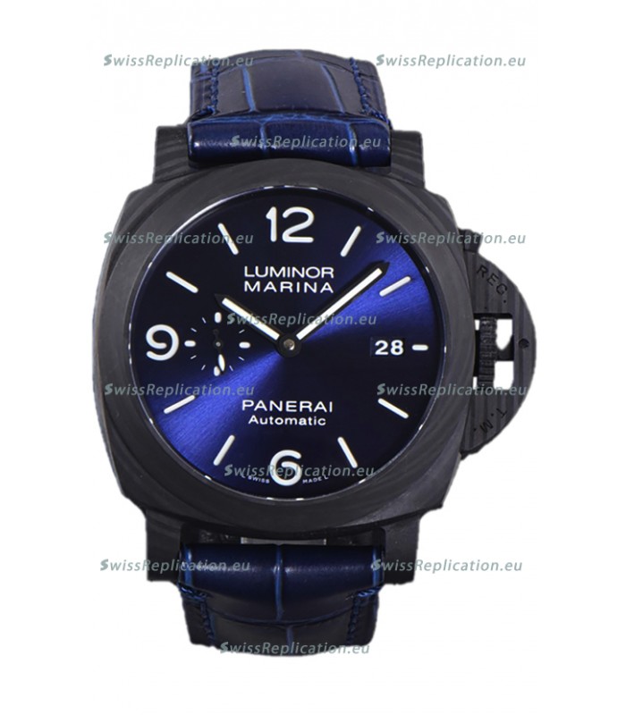 Panerai Luminor Marina Carbotech PAM1664 Blue Notte Carbon Casing 1:1 Mirror Replica Watch 
