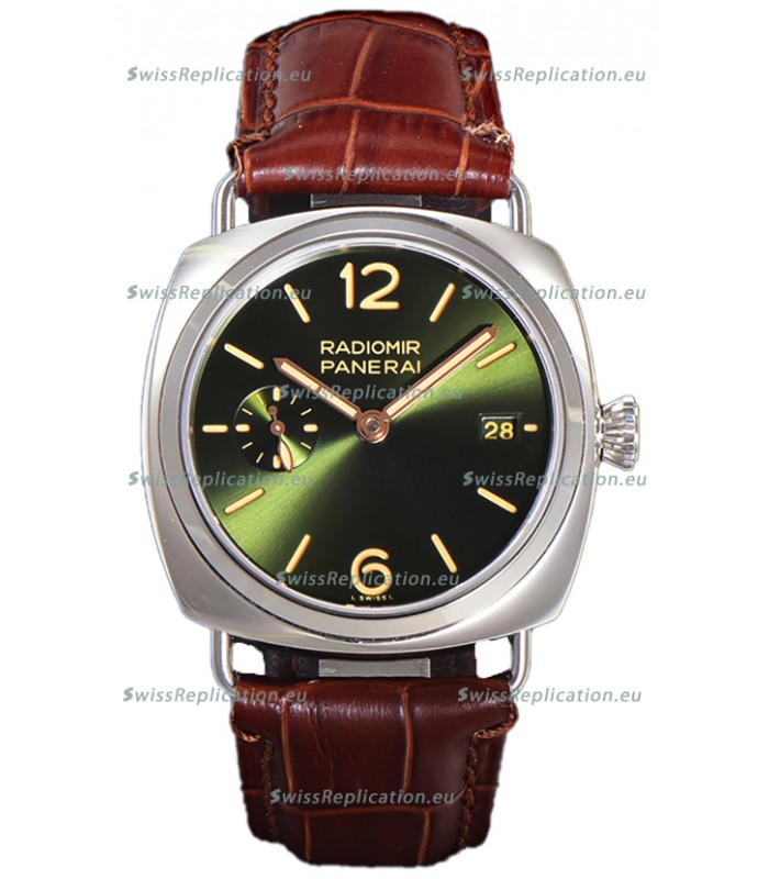 Panerai Radiomir PAM1573 Quaranta 40MM 904L Steel Green Dial Watch in 1:1 Mirror Replica 
