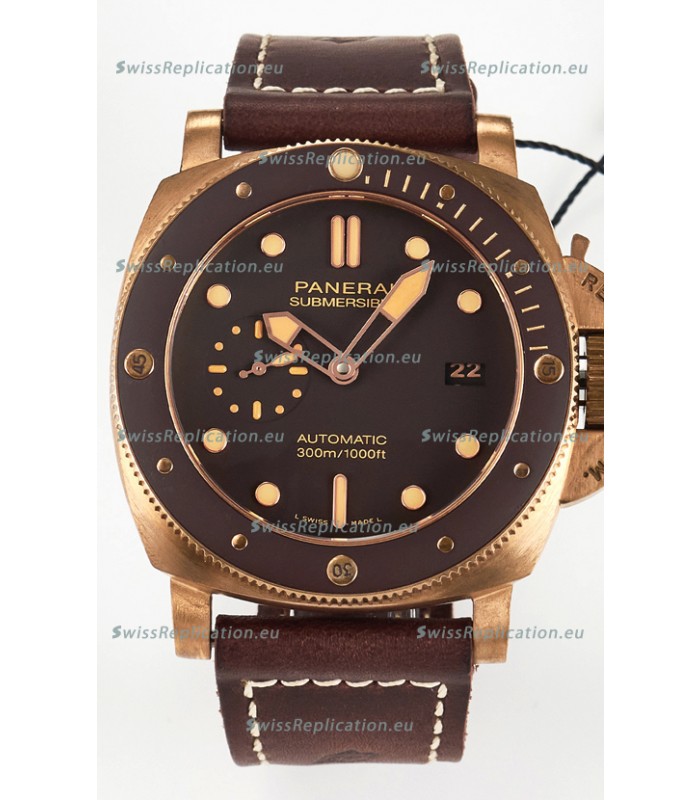 Panerai Super Clone Submersible PAM968 Bronzo Swiss P9010 Movement Watch