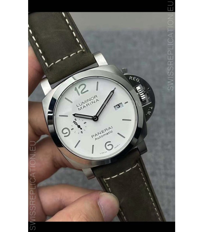 Panerai Luminor Marina PAM1314 1:1 Mirror Swiss Replica Watch in White Dial 