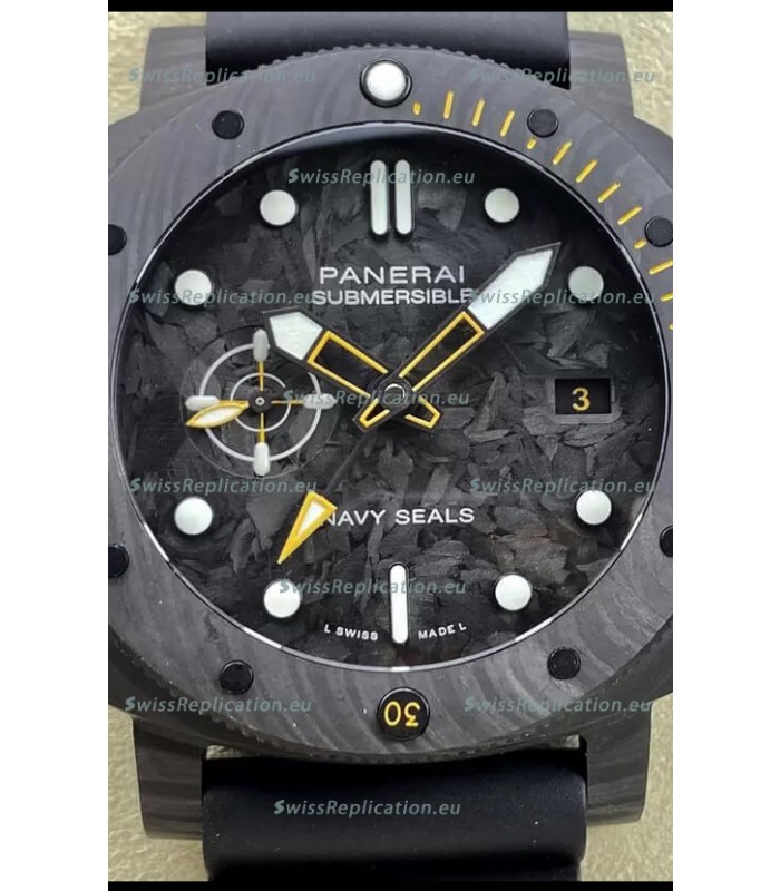 Panerai Submersible PAM01324 Carbotech GMT Navy Seals Edition 1:1 Mirror Replica Watch 44MM