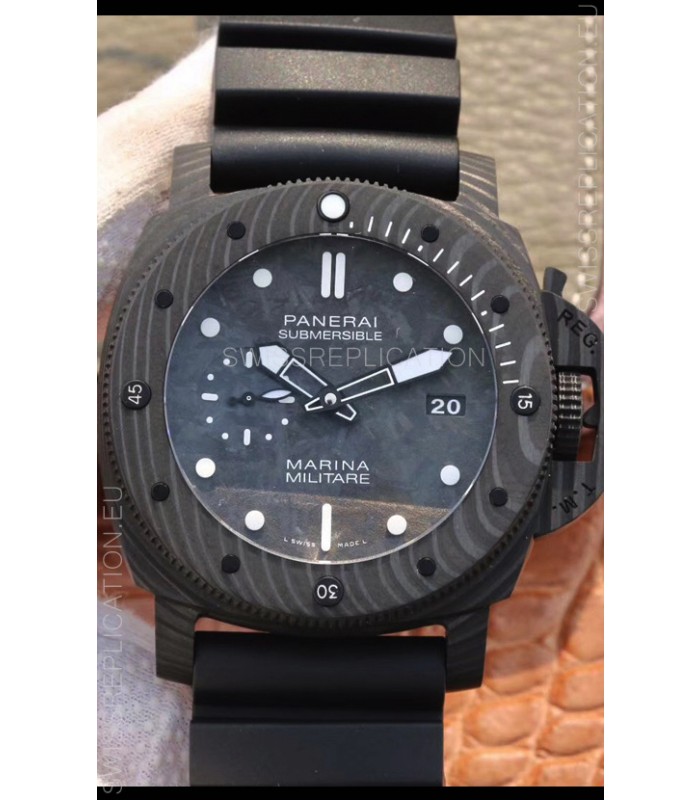 Panerai Luminor Marina Carbotech PAM979 Edition 1:1 Mirror Swiss Replica Watch in Carbon Casing
