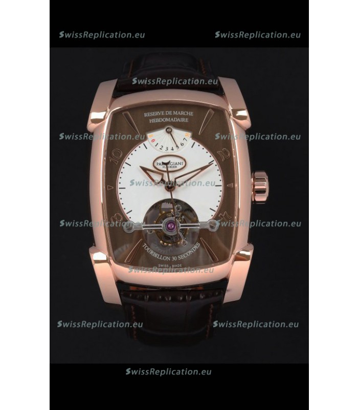 Parmigiani Fleurier Kalpa XL Rose Gold 1:1 Genuine Tourbillon Swiss Replica Watch 