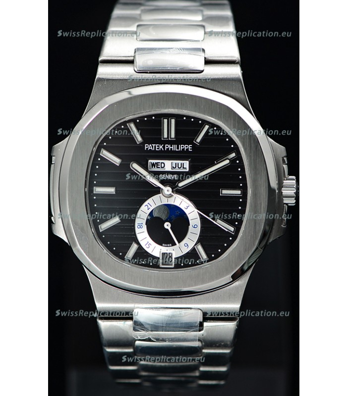 Patek Philippe Nautilus 5726A 1:1 Mirror Swiss Watch Black Dial