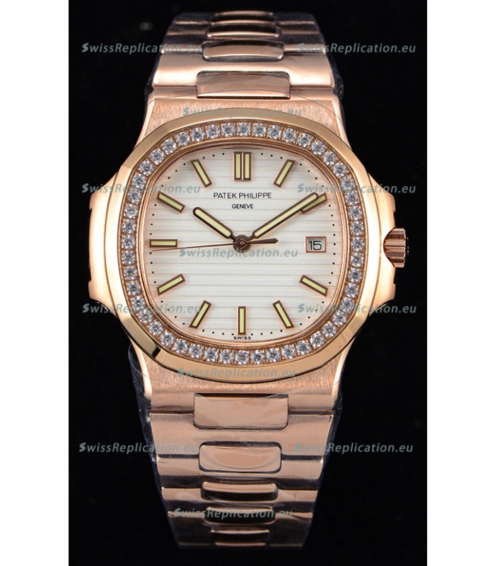 Patek Philippe Nautilus 5711/1R 1:1 Mirror Watch - Rounded Diamonds Bezel