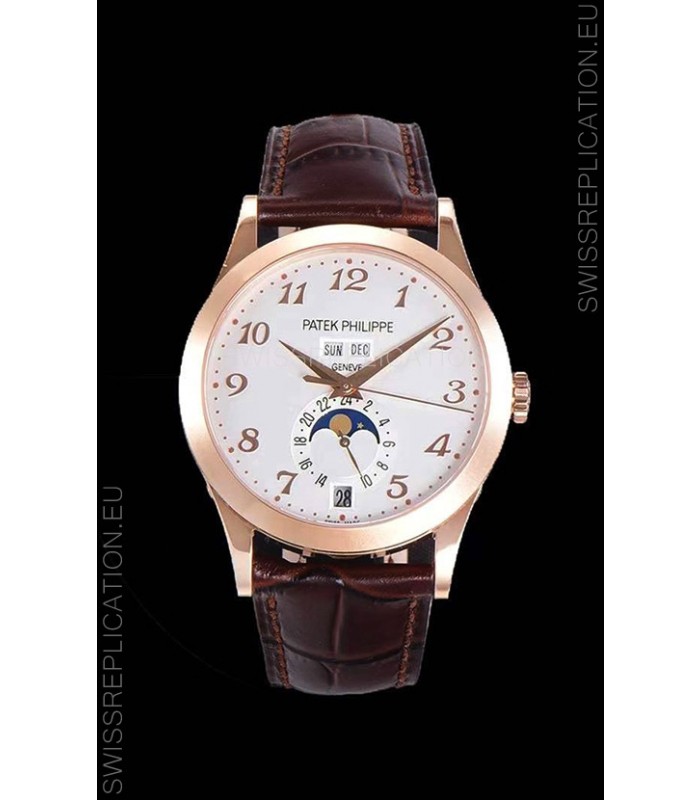 Patek Philippe Annual Calendar 5396R-012 Complications Swiss Replica Watch in White Dial