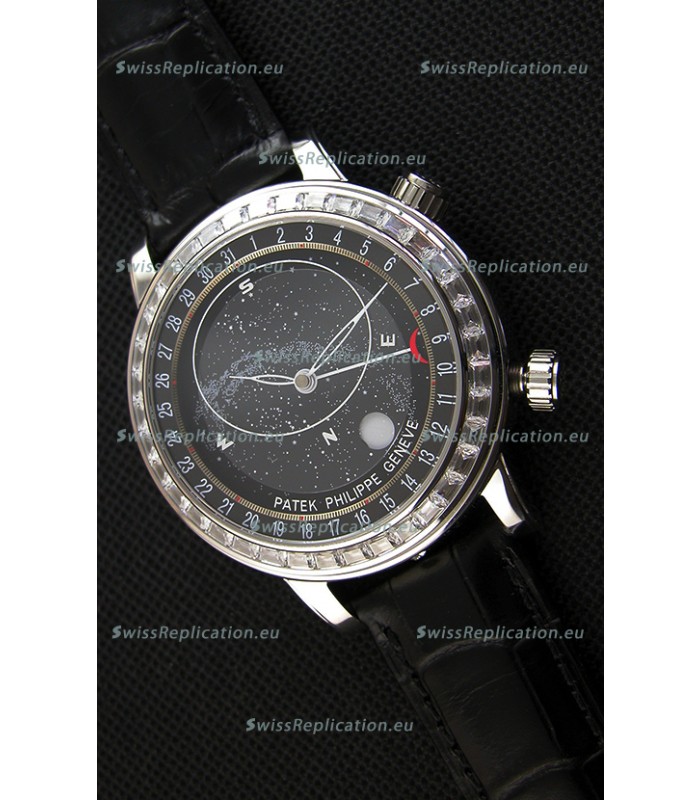 Patek Philippe Grand Complication 6102P Celestial Moon Age Grey Dial Swiss Replica Watch 