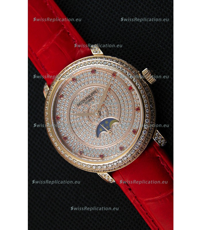 Patek Philippe Complications 4968/R Swiss Replica Rose Gold Case Watch 