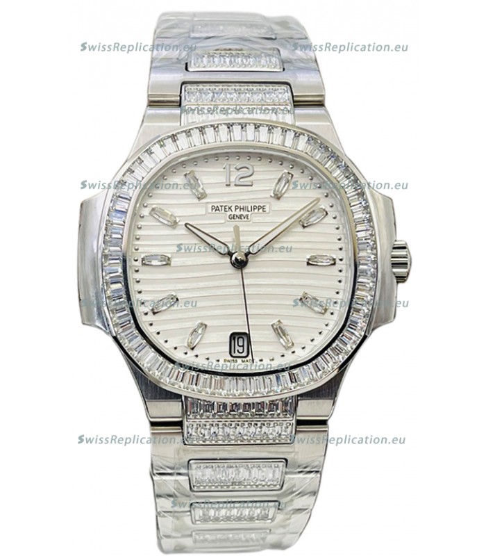 Patek Philippe Nautilus 7118 35MM 1:1 Stainless Steel White Dial 1:1 Mirror Replica Watch