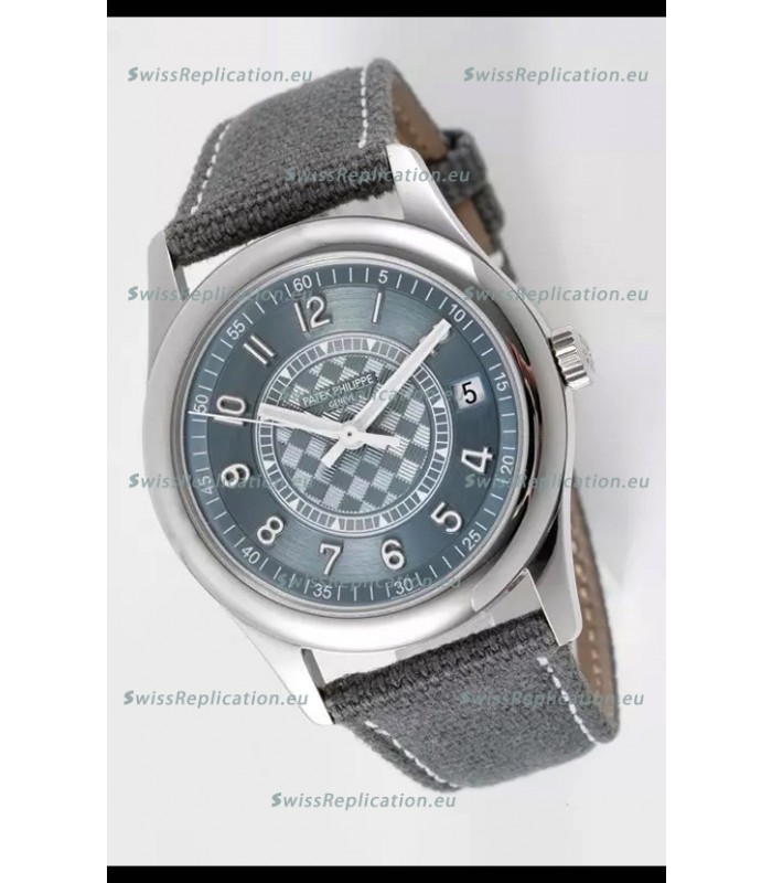 Patek Philippe Calatrava 6007 Grey Dial 904L Steel Casing 1:1 Mirror Replica Watch