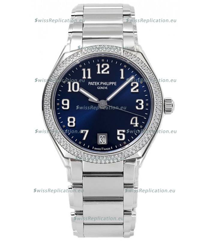 Patek Philippe Twenty-4 Blue Dial 904L Steel Casing 1:1 Mirror Replica Watch 36MM