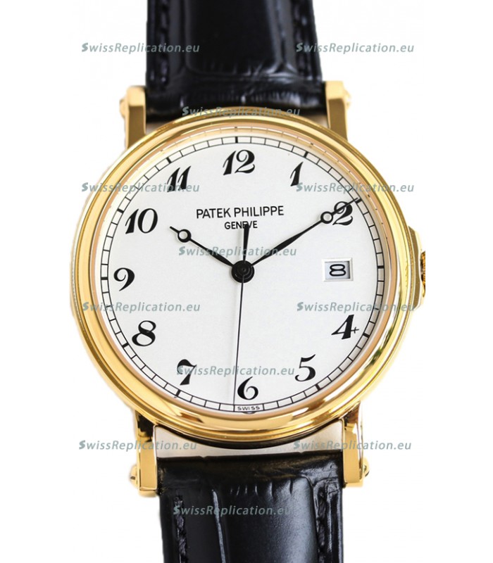 Patek Philippe Calatrava 5153 Yellow Gold 1:1 Mirror Swiss Replica Watch 