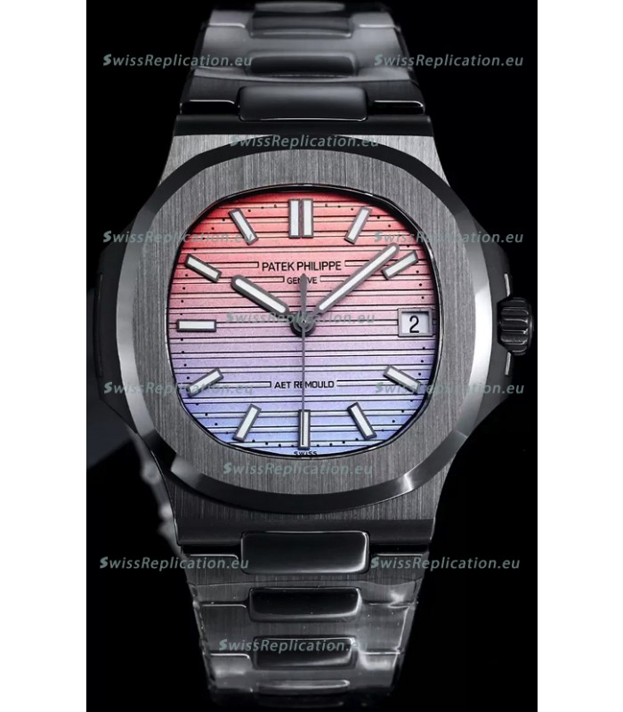 Patek Philippe Nautilus 5711 AET Remould Black Ceramic Edition Gradient Dial Swiss Replica Watch