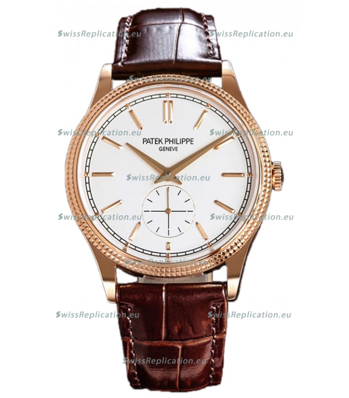 Patek Philippe Calatrava 6119R Rose Gold Casing Watch 1:1 Mirror Replica Watch 