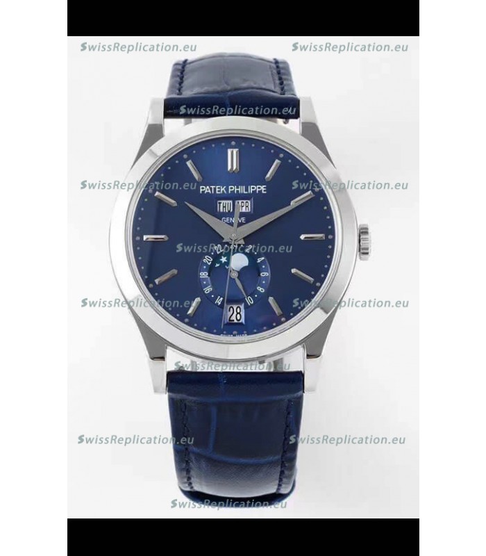 Patek Philippe Annual Calendar 5396 Complications Swiss Replica Watch in Blue Dial