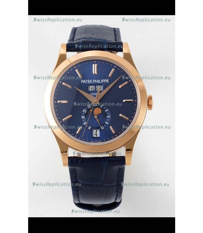 Patek Philippe Annual Calendar 5396R Complications Swiss Replica Watch in Blue Dial