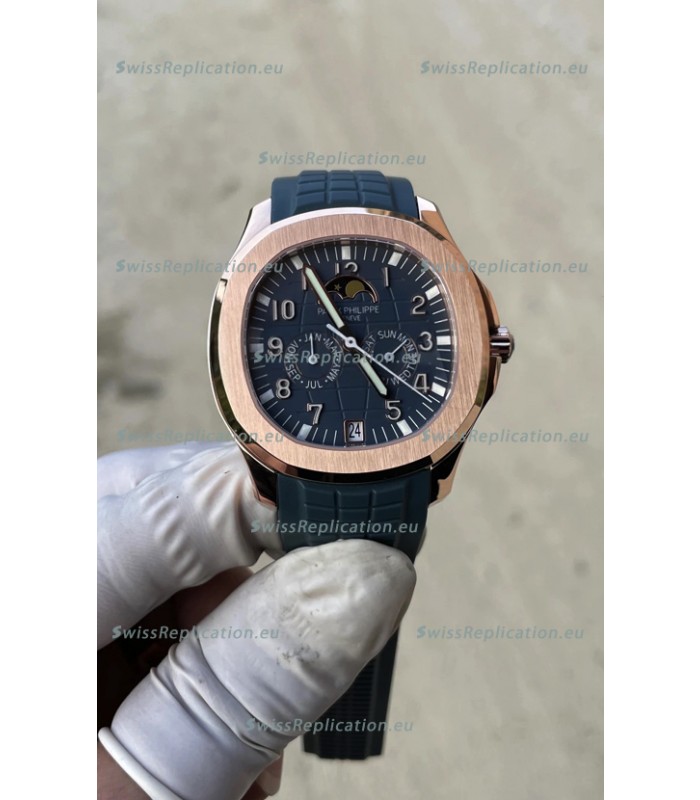 Patek Philippe Super Clone Aquanaut 5261R Swiss Replica in Rose Gold - 1:1 Mirror Edition