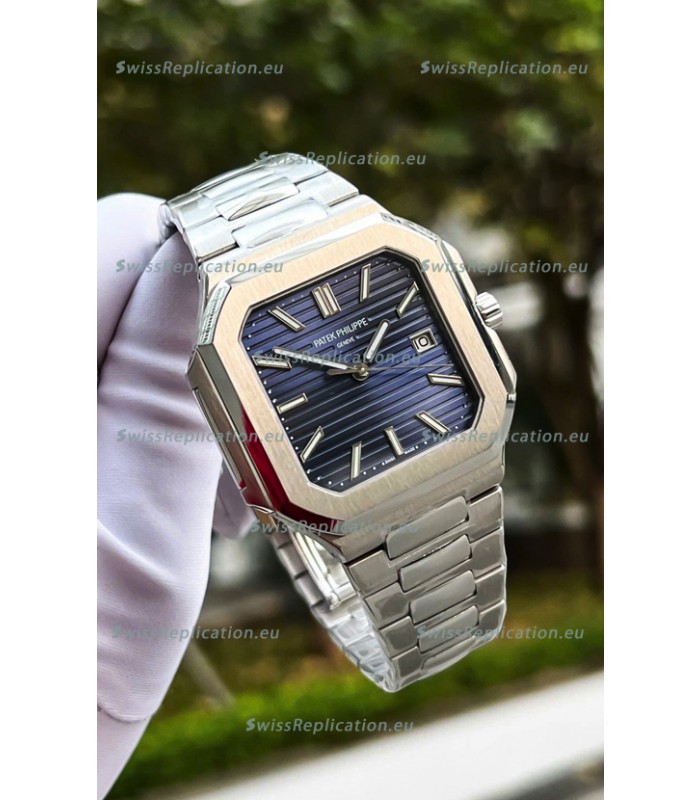 Patek Philippe Cubitus 5821 904L Steel Casing Blue Dial Swiss Replica Watch 