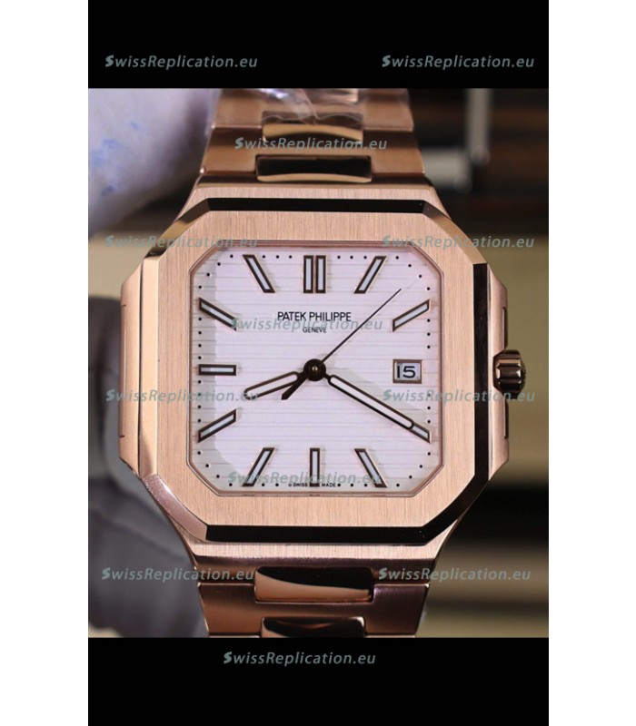 Patek Philippe Cubitus 5821 Rose Gold White Dial Swiss Replica Watch