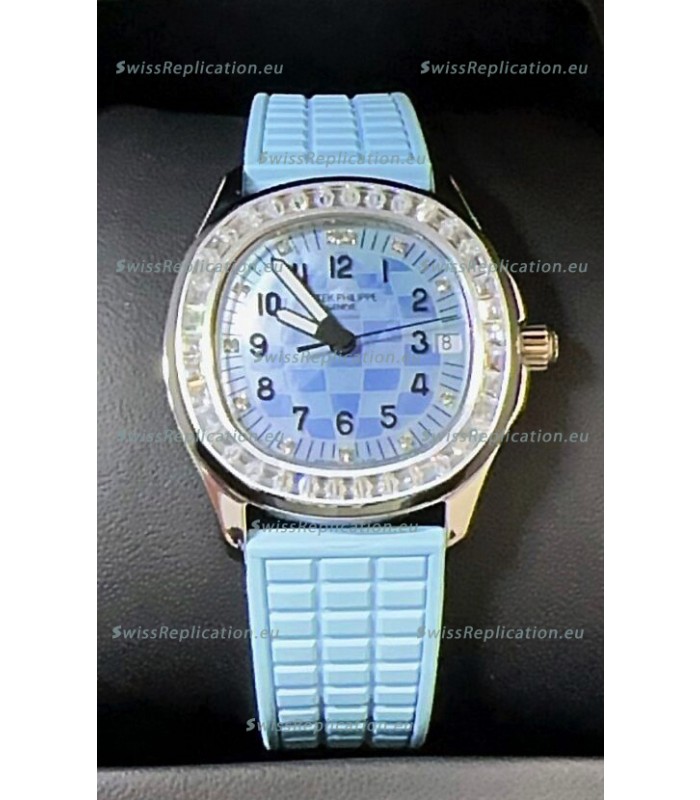 Patek Philippe Super Clone Aquanaut LUCE 5072-001 Automatic in Blue Dial 35MM