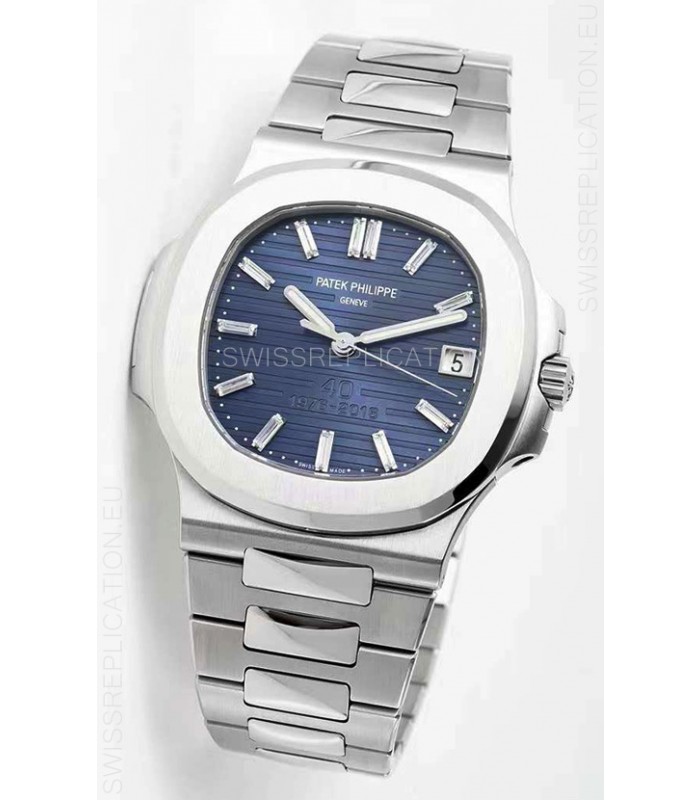 Patek Philippe Nautilus 5711 50th Anniverasy Edition 1:1 Mirror Watch in Blue Dial 904L Steel 