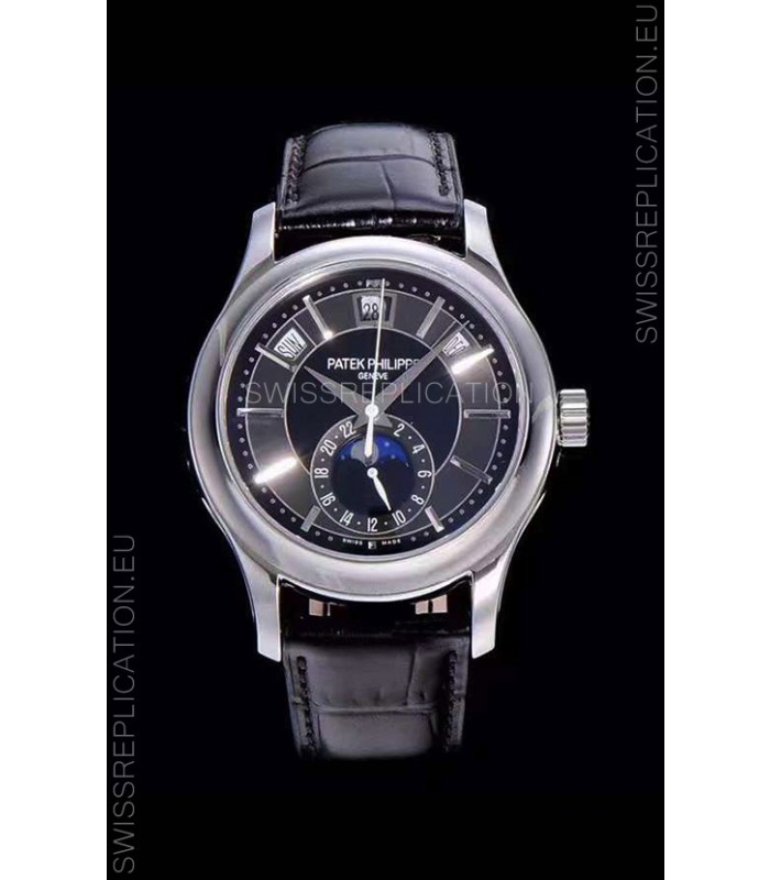 Patek Philippe 5205-001 Complications MoonPhase 1:1 Mirror Swiss Replica Watch Dark Grey Dial