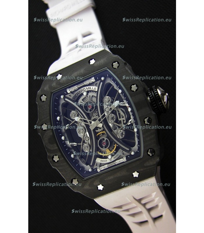 Richard Mille RM53-01 Pablo Mac Donough Black Carbon Case Swiss Replica Watch 