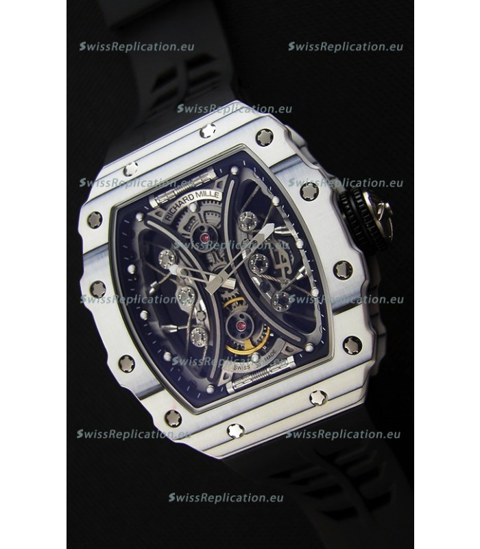 Richard Mille RM53-01 Pablo Mac Donough White Carbon Case Swiss Replica Watch 