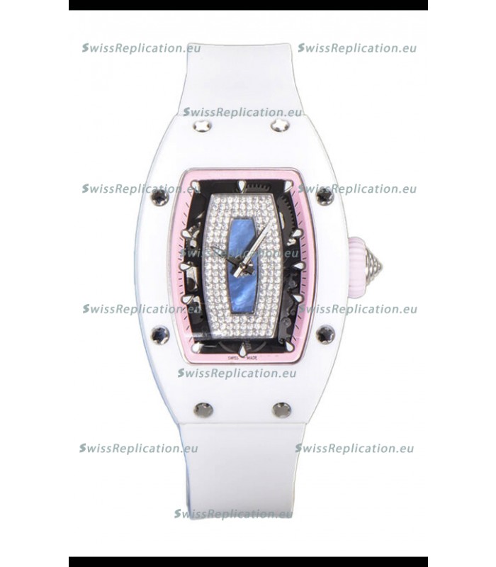 Richard Mille RM007 White Ceramic Pearl Dial Automatic Superclone Swiss Replica Watch