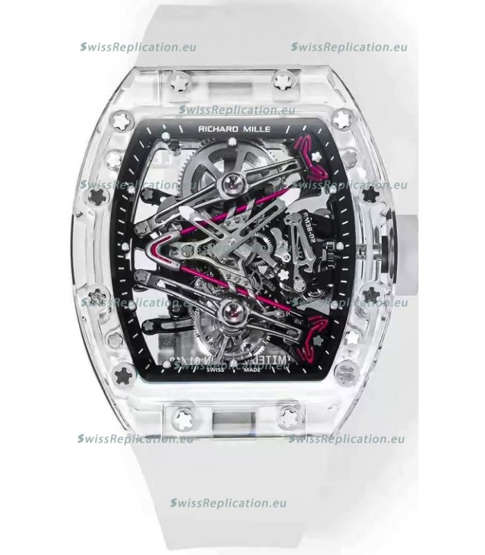 Richard Mille RM38-02 Sapphires Bubba Watson Translucent Rubber Tourbillon Movement 1:1 Mirror Replica
